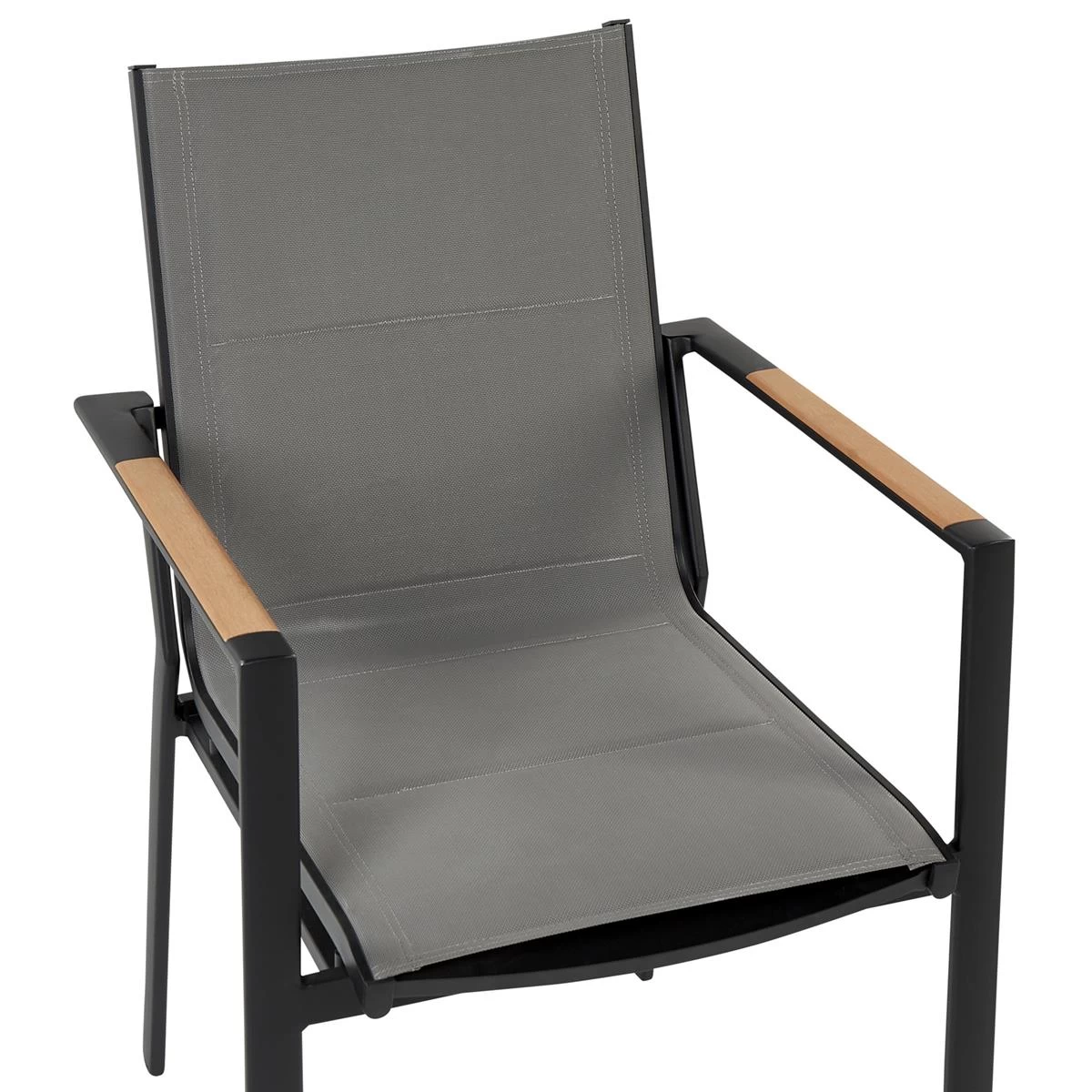 Beliani - OLMETTO|BUSETTO - Tuinset Voor 4 - Zwart - Aluminium - Afbeelding 10