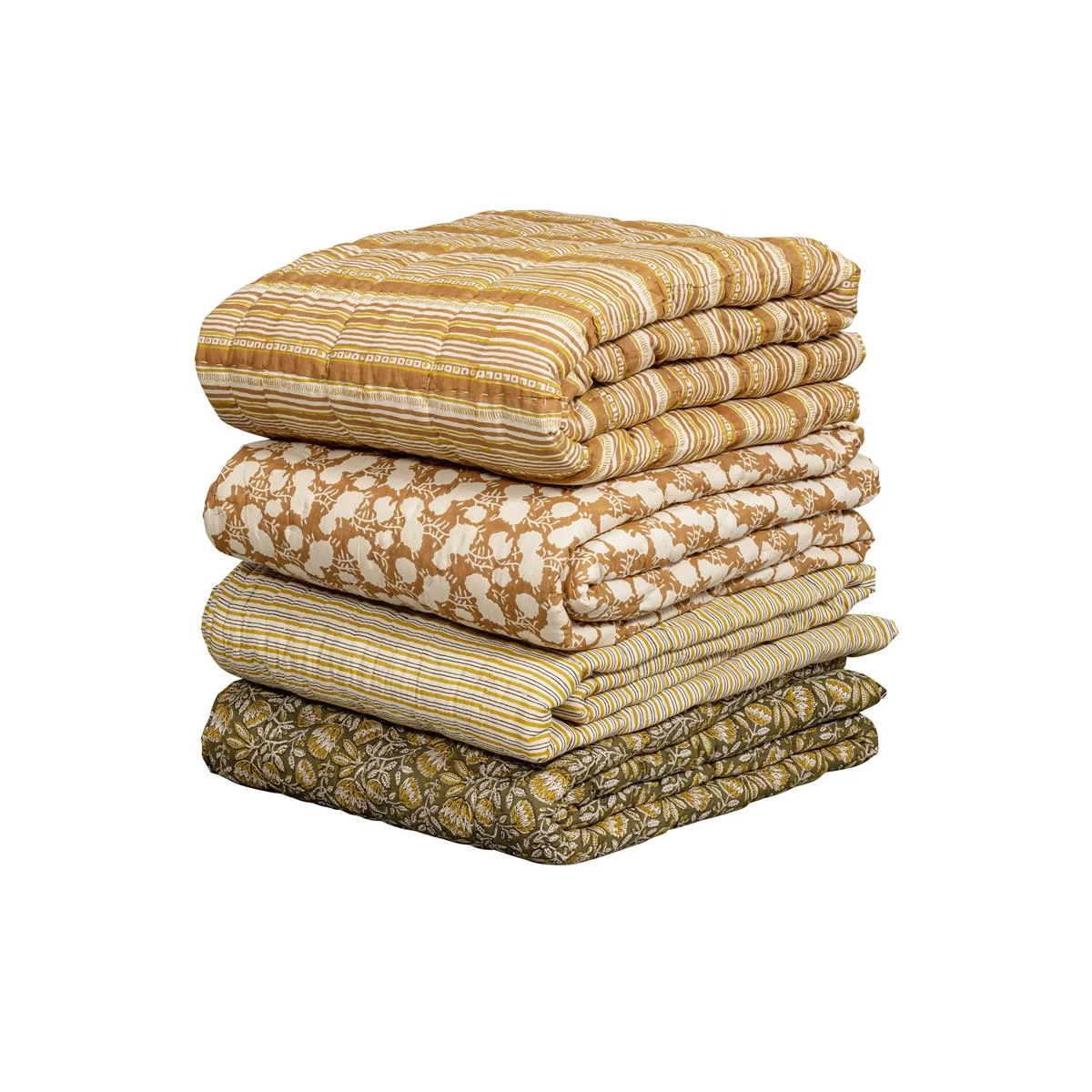 BePureHome Quilt|Plaid Banding - Katoen - Bruin - 220x265x1 - Afbeelding 6