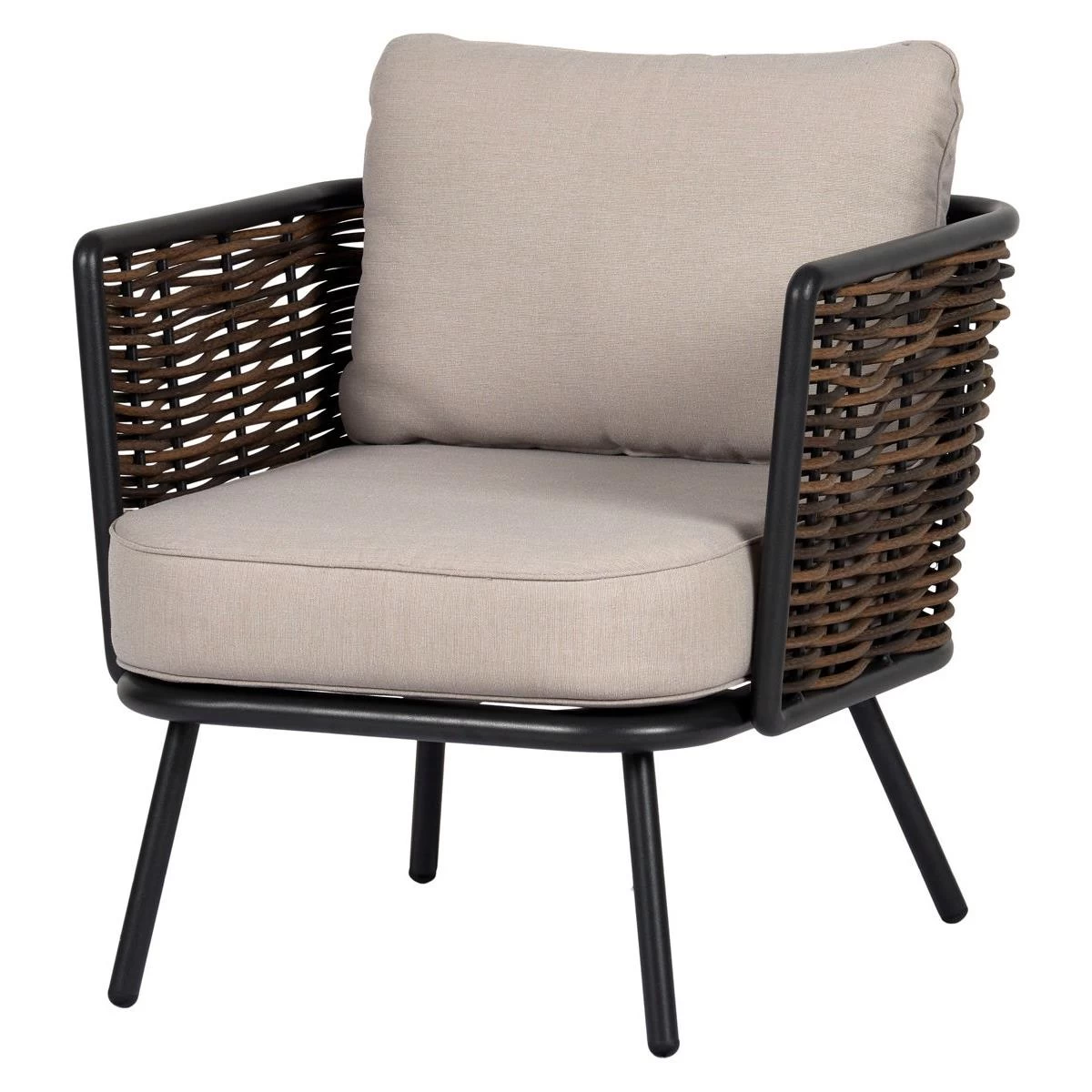 Lisomme Marit 4 Delige Tuin Loungeset Bruin - Met Zitkussens - Afbeelding 9