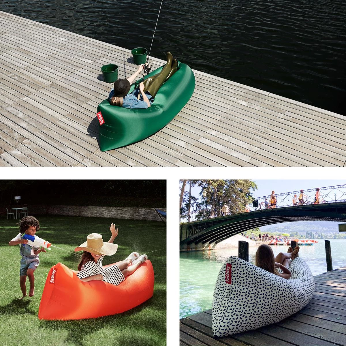 Fatboy Air Lounger - Luchtzak - Oplaasbare Zitzak Lamzac 3.0 - Blauw - Afbeelding 5