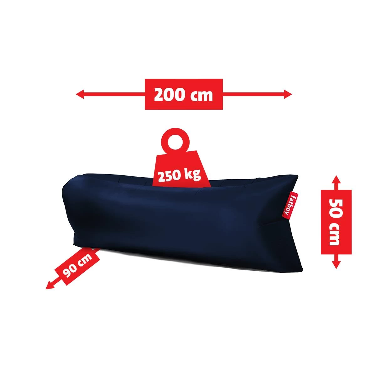 Fatboy Air Lounger - Luchtzak - Oplaasbare Zitzak Lamzac 3.0 - Blauw - Afbeelding 4