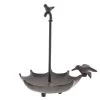 Clayre & Eef Vogelbad 23x19x25 Cm Bruin Ijzer Rond Vogels