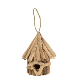 J-Line Vogelhuisje Drijfhout Naturel Small