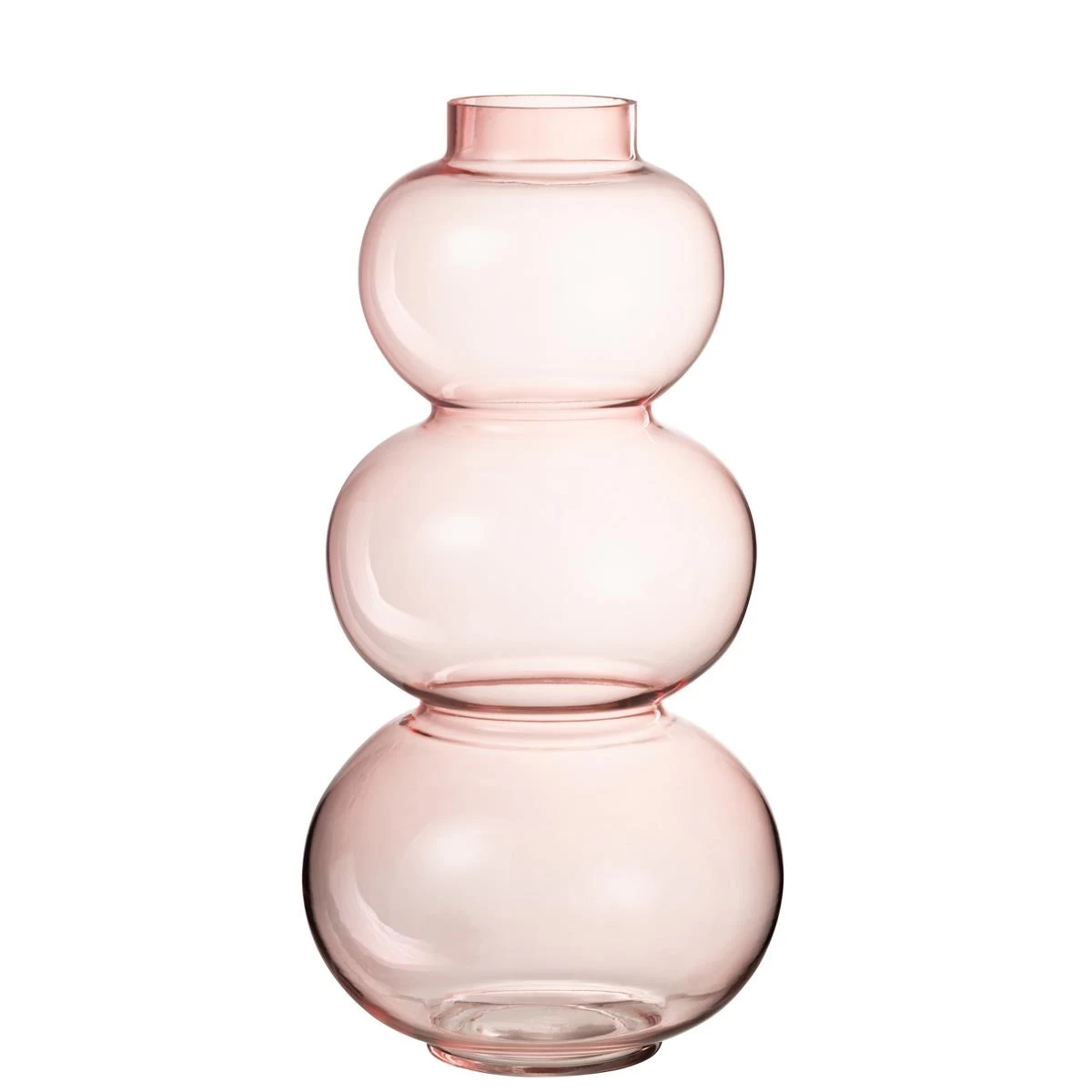 J-Line Vaas Bol Glas Roze Large