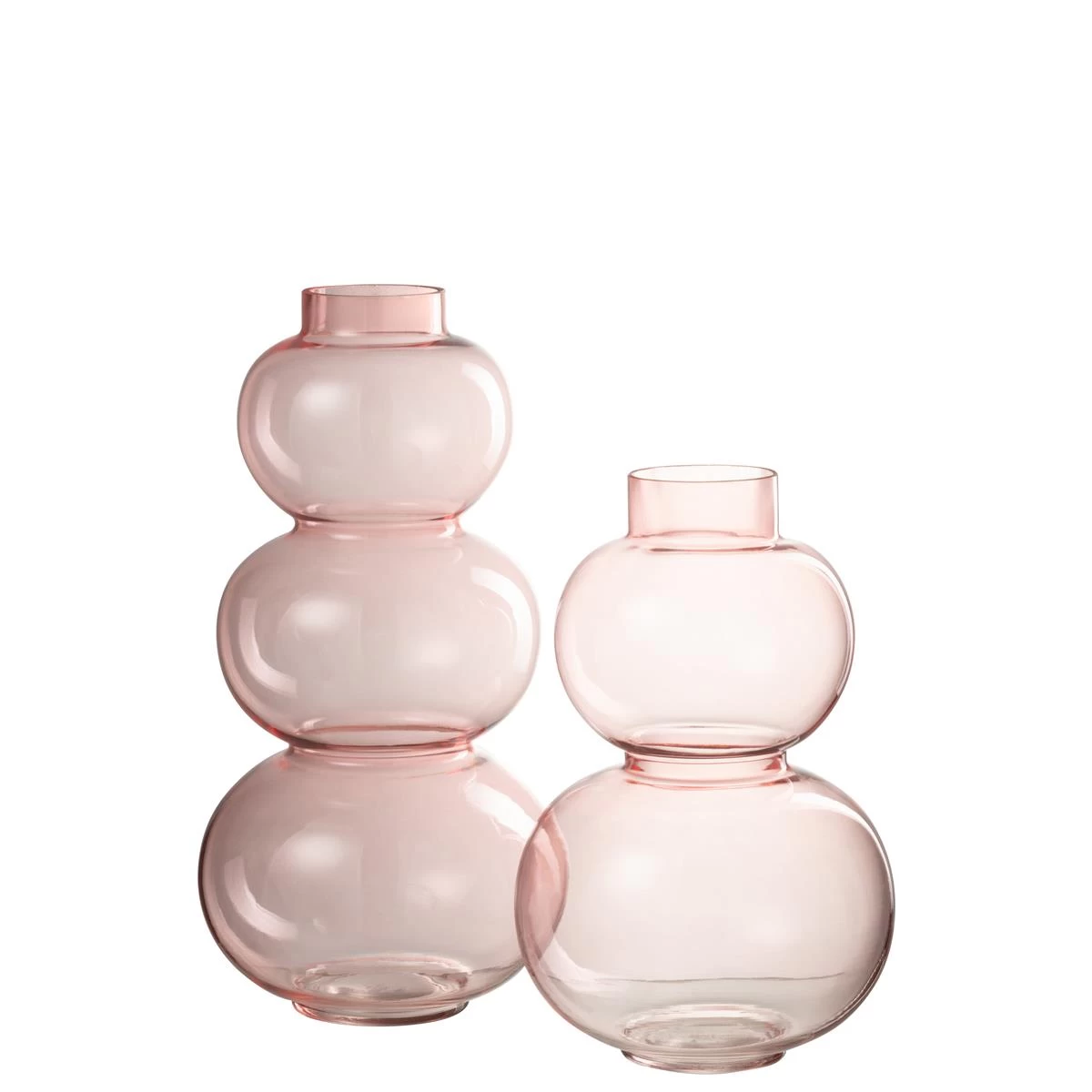 J-Line Vaas Bol Glas Roze Large - Afbeelding 2