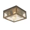QAZQA Vintage Plafondlamp Antiek Goud IP44 2-lichts - Charlois