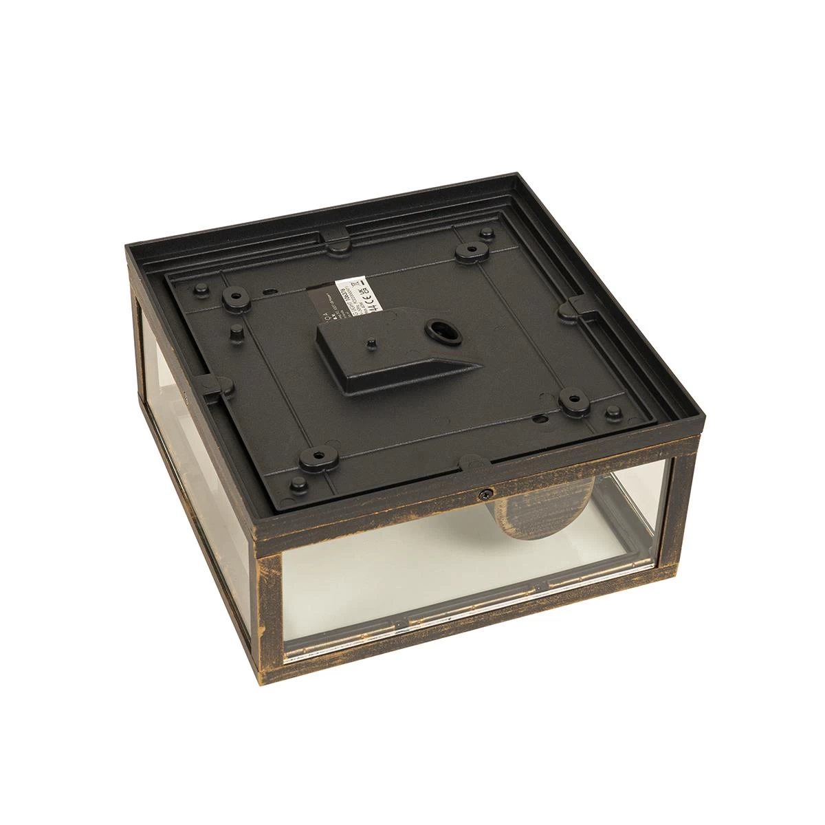 QAZQA Vintage Plafondlamp Antiek Goud IP44 2-lichts - Charlois - Afbeelding 10