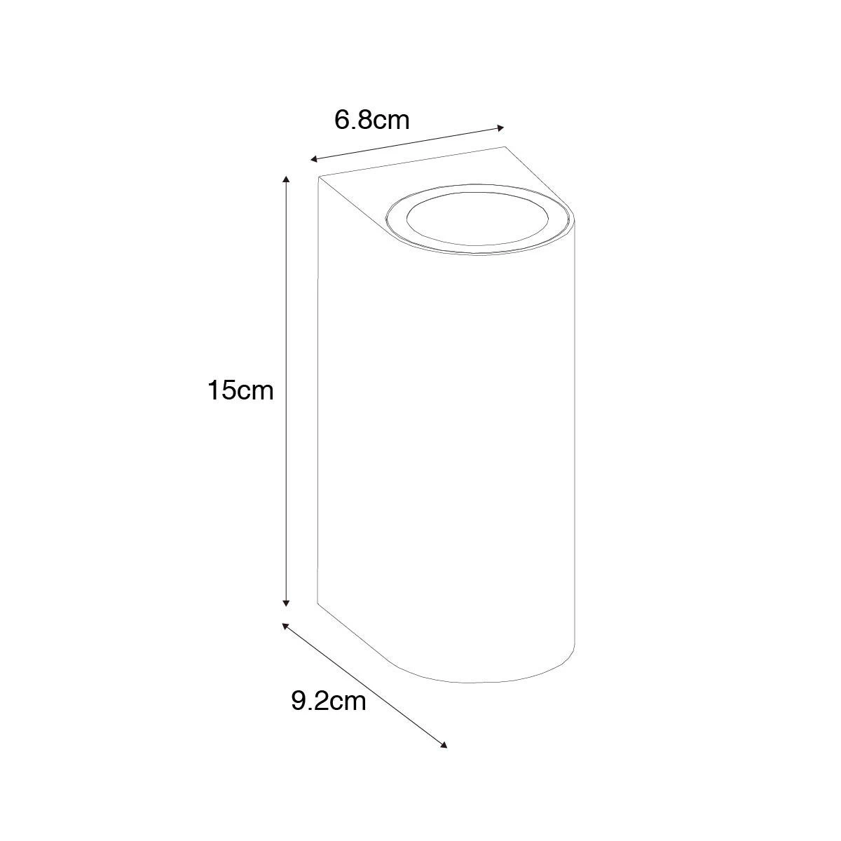 QAZQA Buiten Wandlamp Roestbruin Kunststof Ovaal 2-lichts - Baleno - Afbeelding 5
