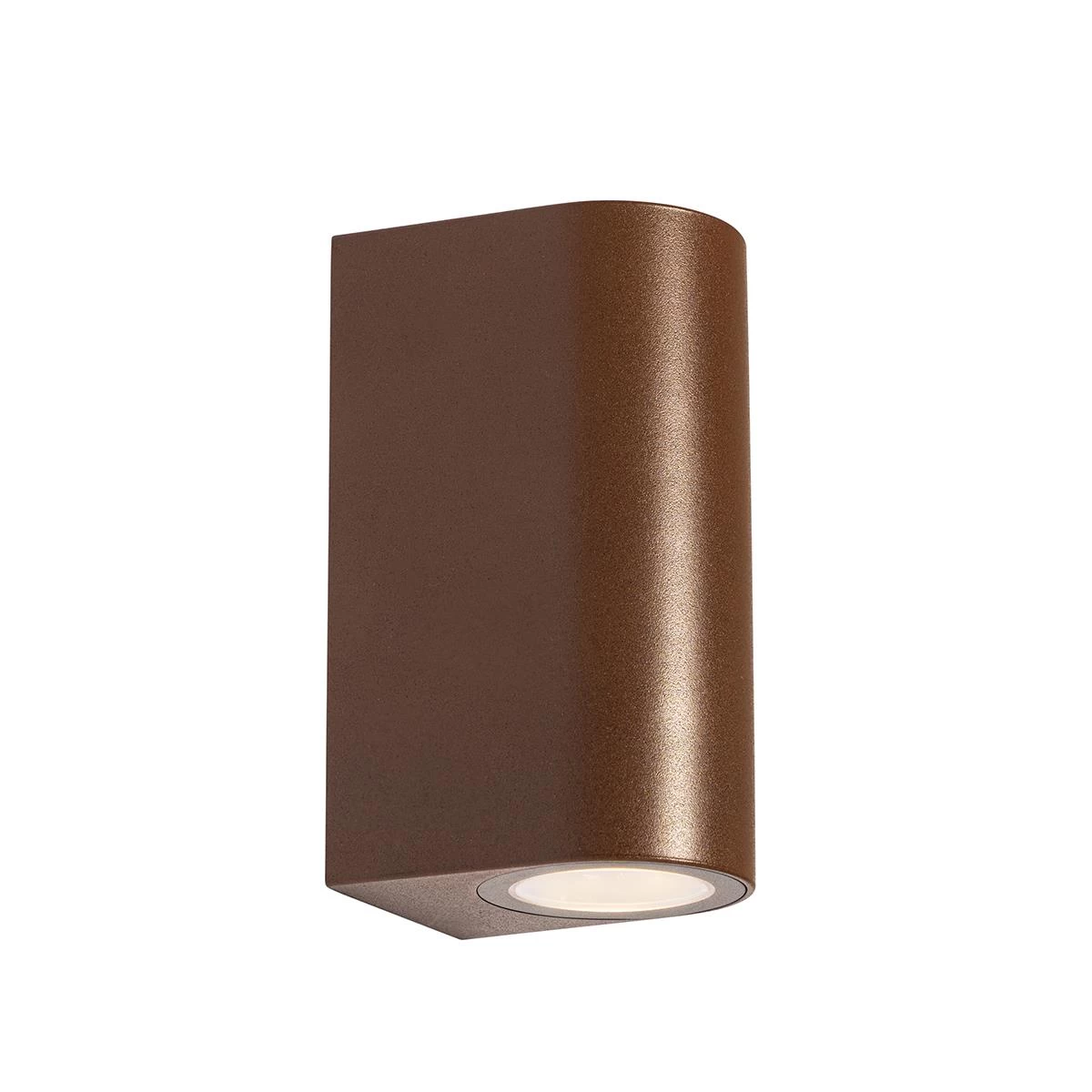 QAZQA Buiten Wandlamp Roestbruin Kunststof Ovaal 2-lichts - Baleno - Afbeelding 6