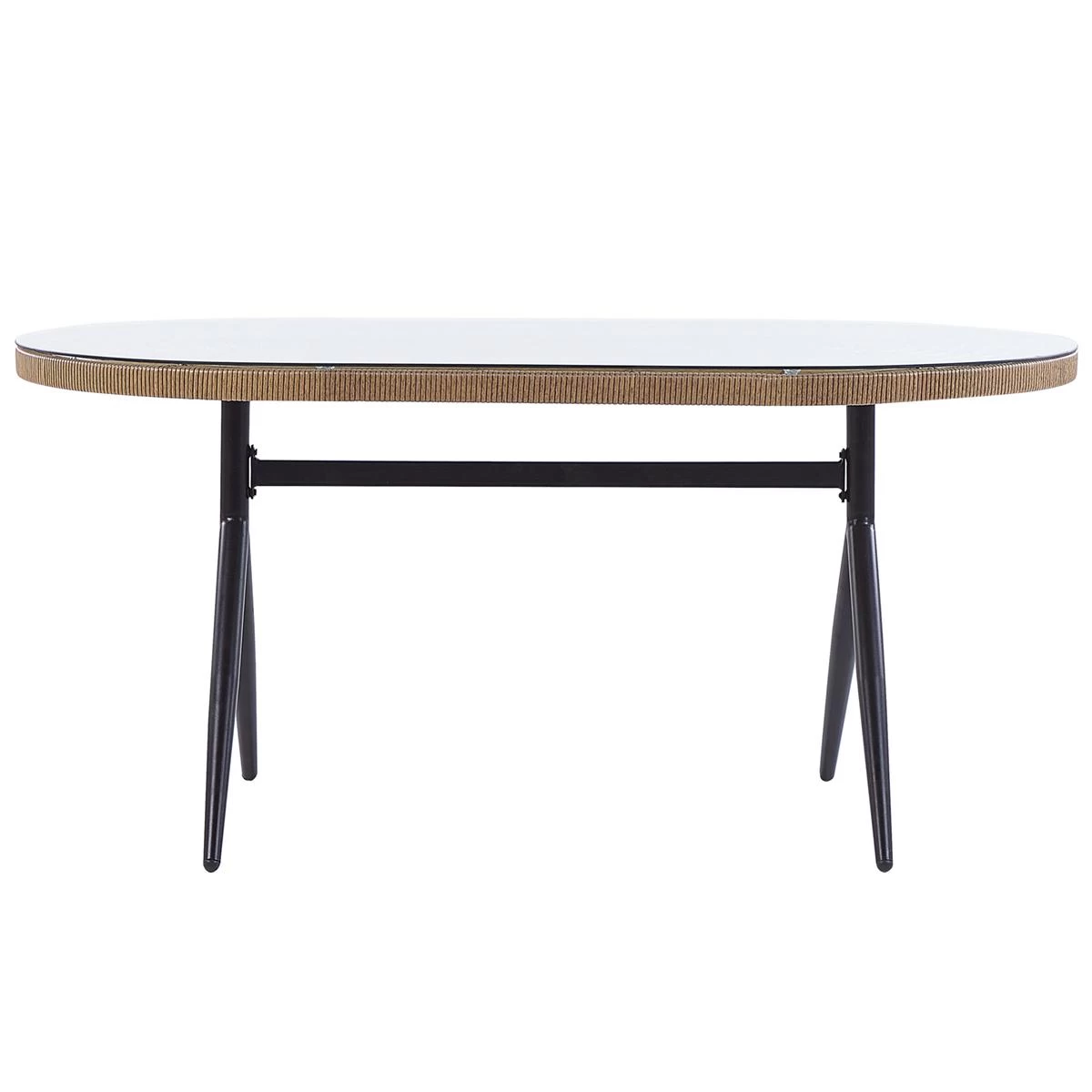 Beliani - ALIANO - Tuinset 6 Personen - Natuurlijk - PE Rotan - Afbeelding 9