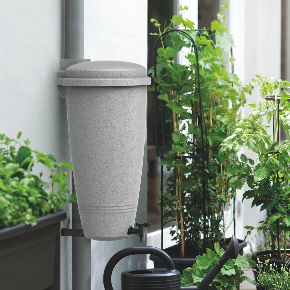 Elho Green Basics Regenton 35 L - Zilver - Afbeelding 5