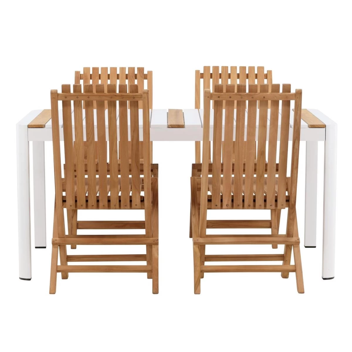 24Designs Manarola Tuintafel En 4 Teak Tuinstoelen - Afbeelding 6