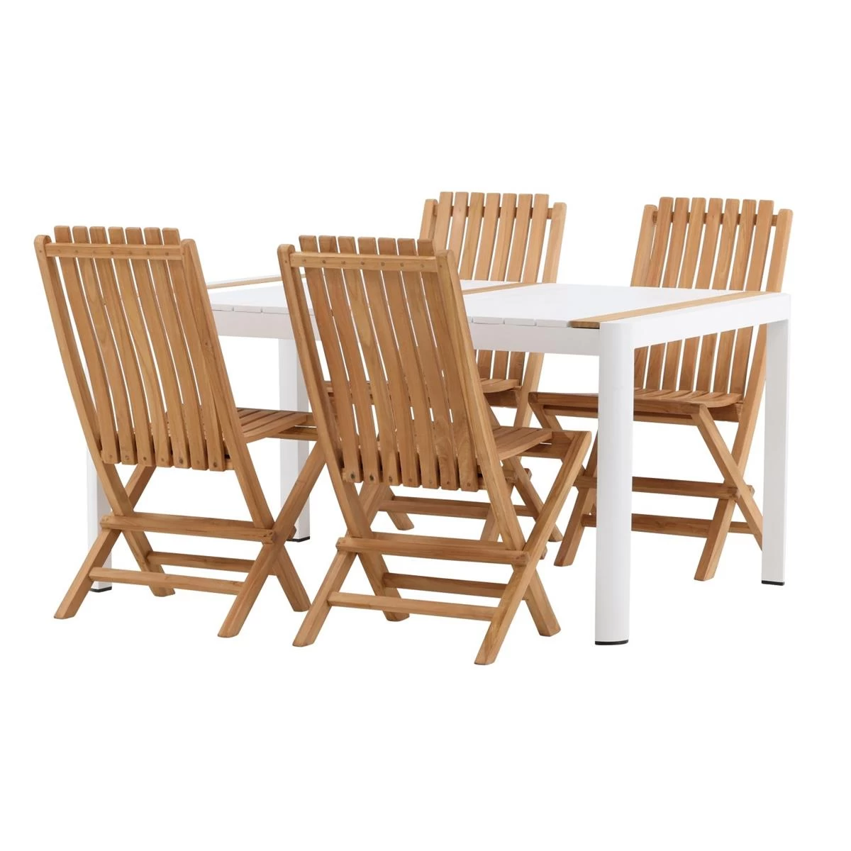 24Designs Manarola Tuintafel En 4 Teak Tuinstoelen - Afbeelding 7