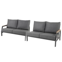 Taste By 4 Seasons Ravenna Loungebanken Links En Rechts - Donker Grijs