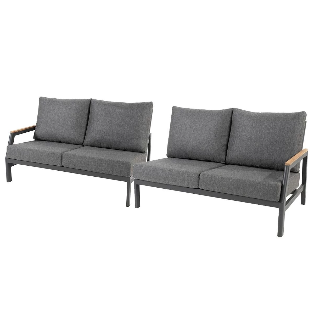 Taste By 4 Seasons Ravenna Loungebanken Links En Rechts - Donker Grijs