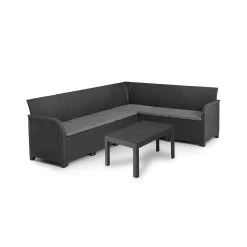 Keter Rosalie Loungeset 7-delig - Grijs