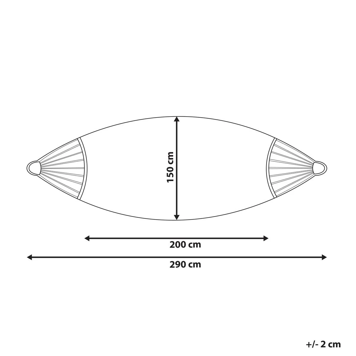 Beliani - VERCELLI - Hangmat - Wit - Katoen - Afbeelding 7