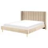 Beliani - VILLETTE - Tweepersoonsbed - Beige - 180 X 200 Cm - Fluweel