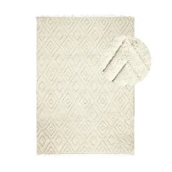 By FonQ Square Vloerkleed 170 X 240 Cm - Crème