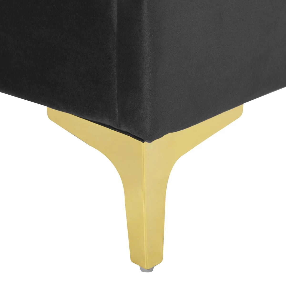 Beliani - LIMOUX - Tweepersoonsbed - Zwart - 140 X 200 Cm - Fluweel - Afbeelding 8