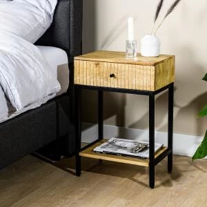 Hoyz Collection - Nachtkastje M215 Mango Light - 41x28x60 - Afbeelding 2