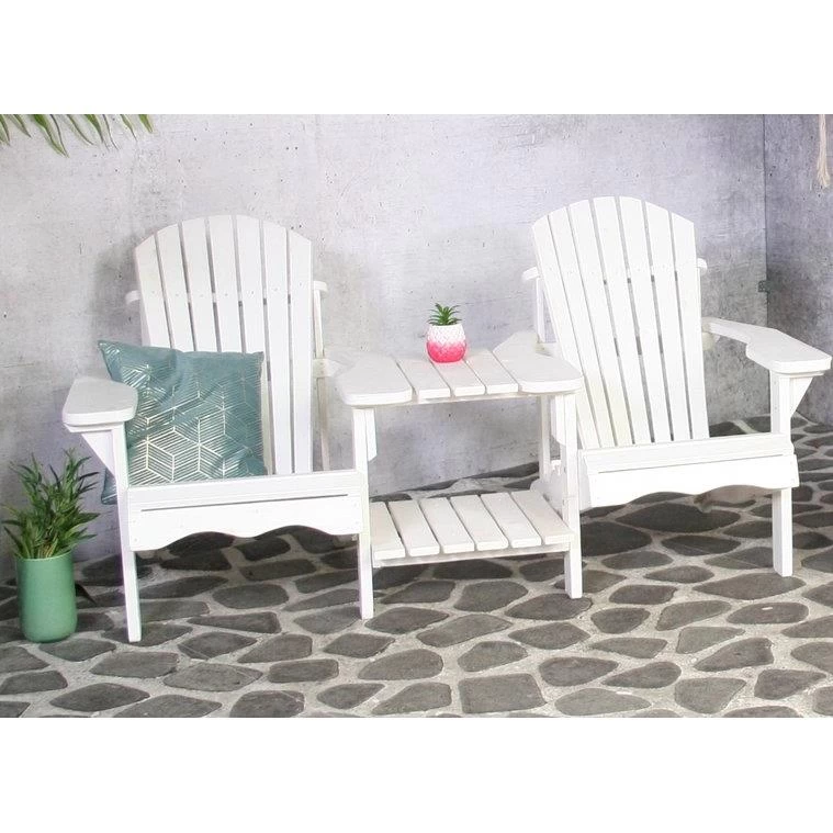 Sens-Line Tuinbank Romeo Duo Wit - Afbeelding 2