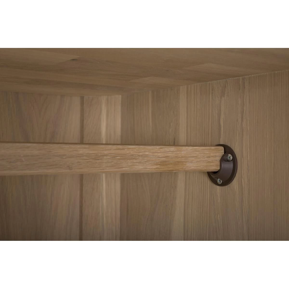 Gazzda Ena Wardrobe Houten Garderobekast Whitewash - 90 X 200 Cm - Afbeelding 5