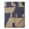 Bloomingville Roosi Plaid - 150 X 130 Cm - Blauw