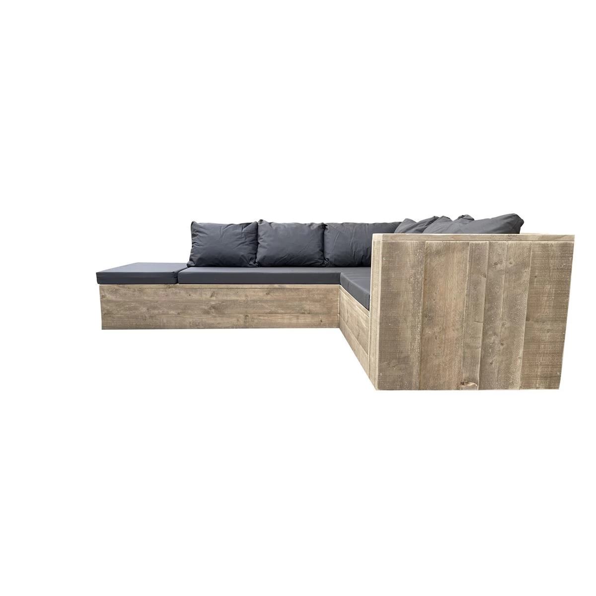 Wood4you - Loungeset 7 Steigerhout 240x200 Cm - Incl Kussens (GL-vorm) - Afbeelding 5