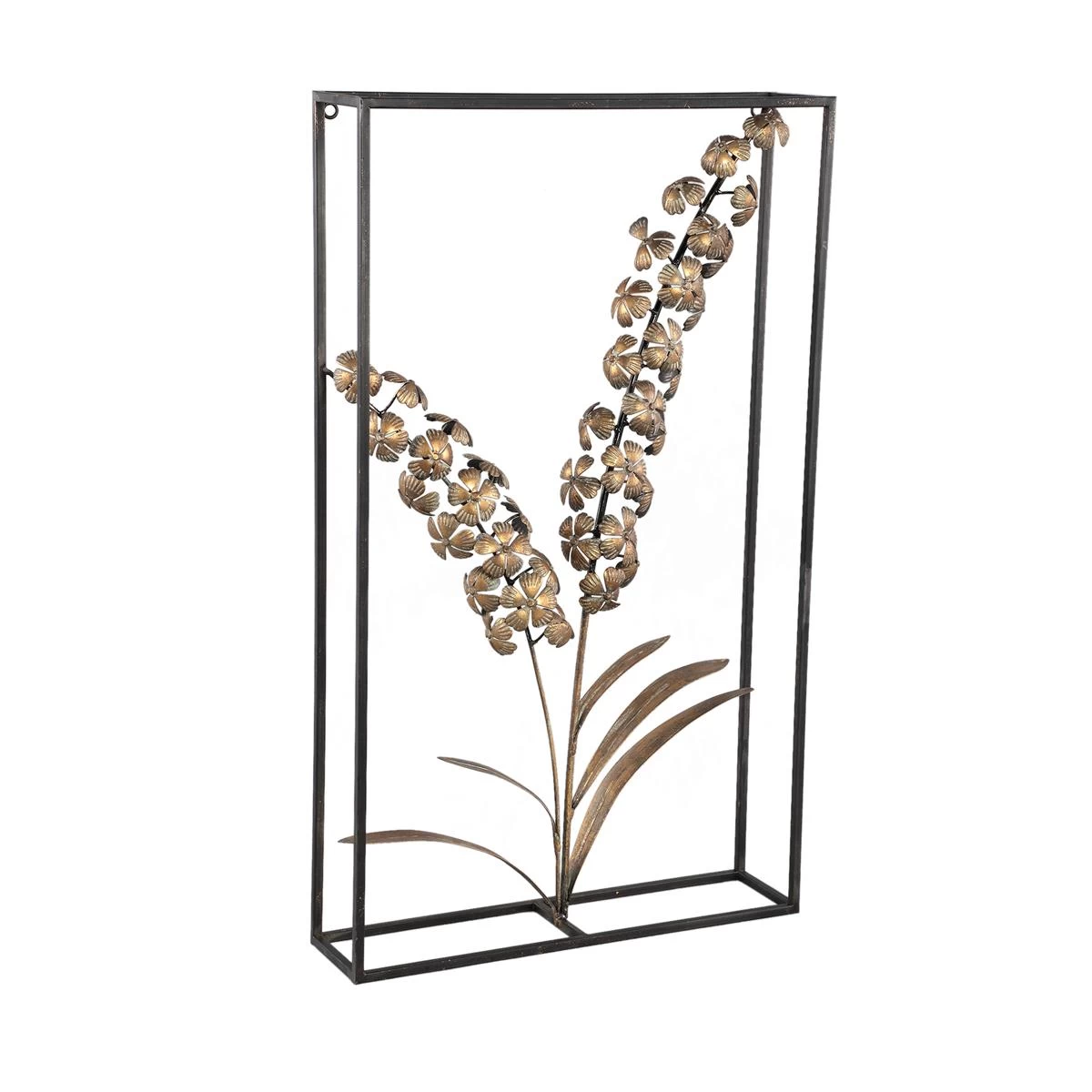 PTMD Zadder Droogbloem Object - 42 X 10 X 70 Cm - Metaal - Goud - Afbeelding 2