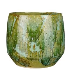 Mica Decorations Harris Bloempot - 32x32x29 Cm - Keramiek - Groen