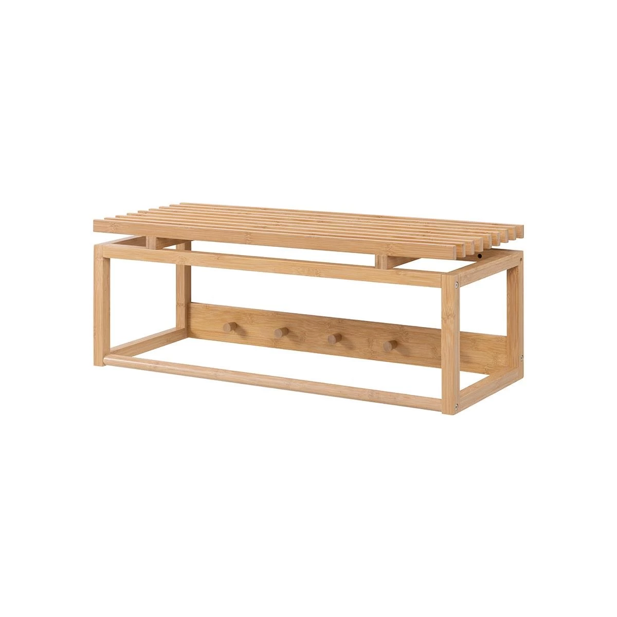 Lisomme Jort Bamboe Wandkapstok Naturel - 80 X 30 Cm