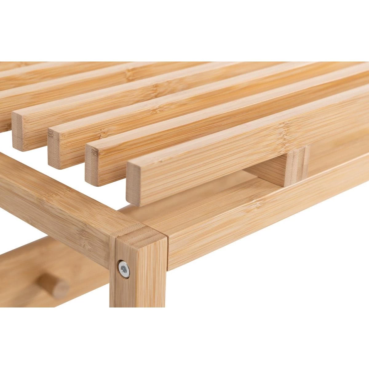 Lisomme Jort Bamboe Wandkapstok Naturel - 80 X 30 Cm - Afbeelding 4