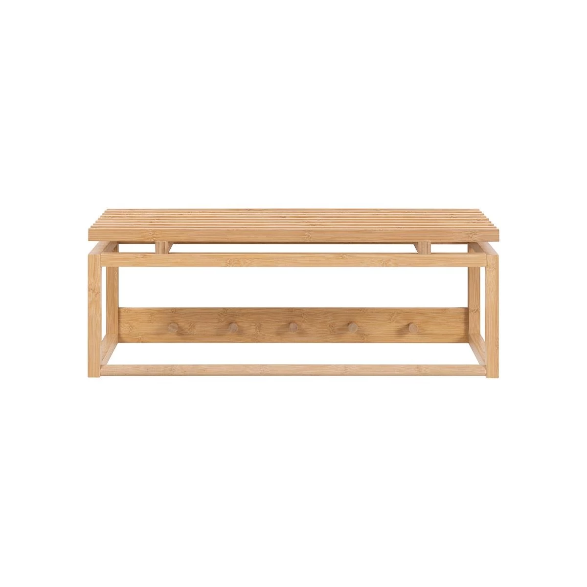 Lisomme Jort Bamboe Wandkapstok Naturel - 80 X 30 Cm - Afbeelding 6