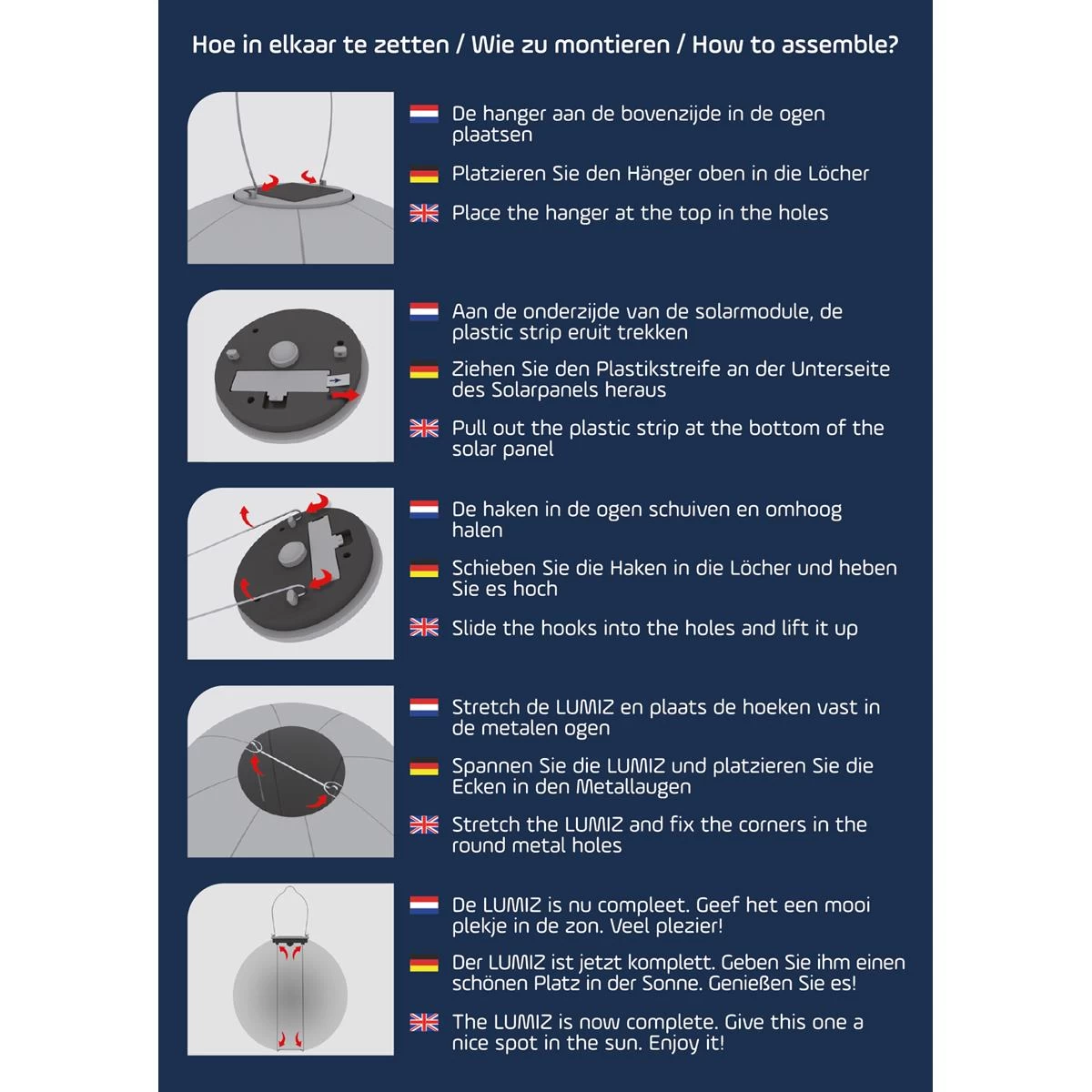 Lumiz Solar Buitenverlichting Bazaar Long Oval - 20 Cm - Roze - Afbeelding 8