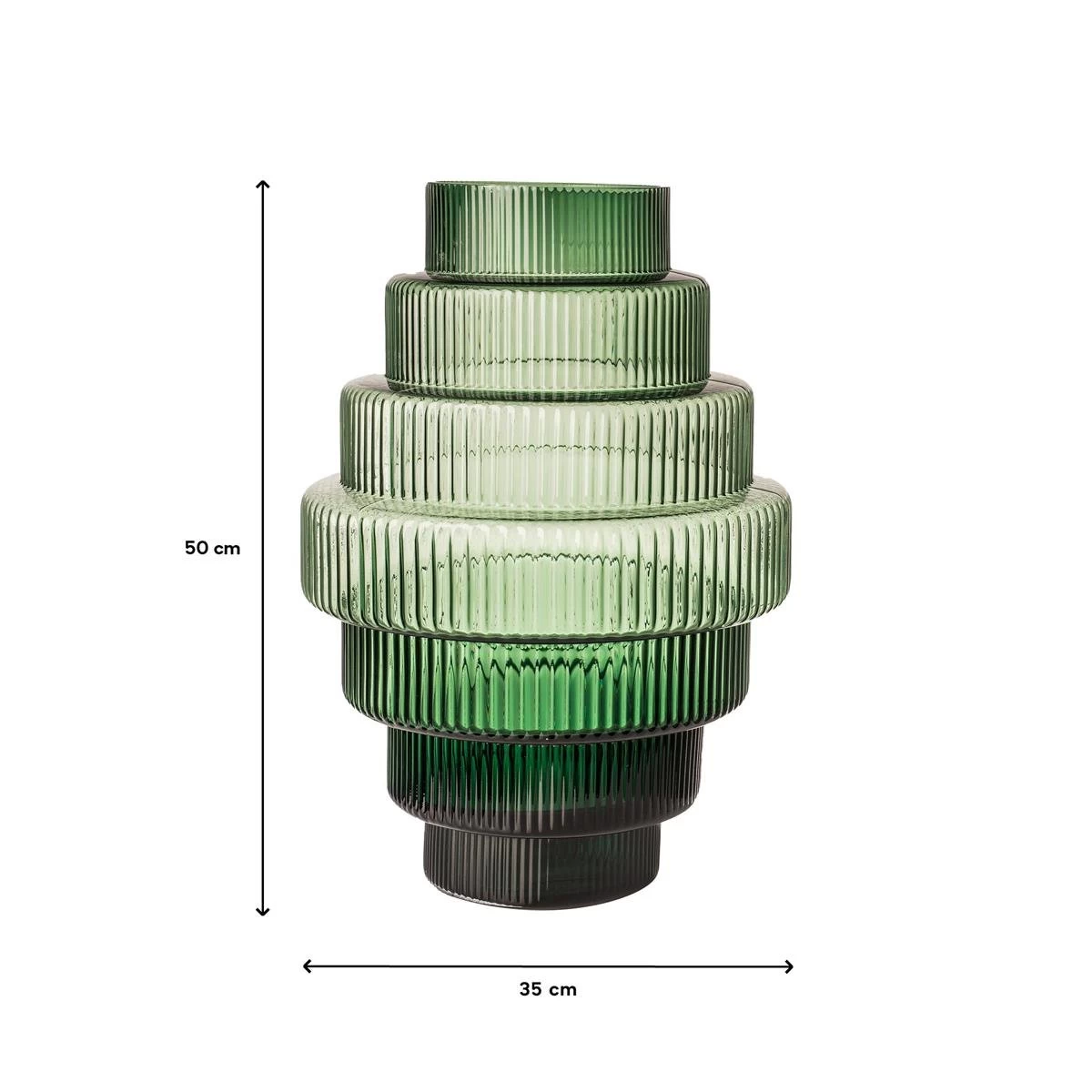 POLSPOTTEN Steps Vaas L - Groen - Afbeelding 6