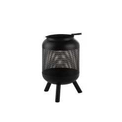 Beliani - VEER - Vuurkorf - Zwart - Staal