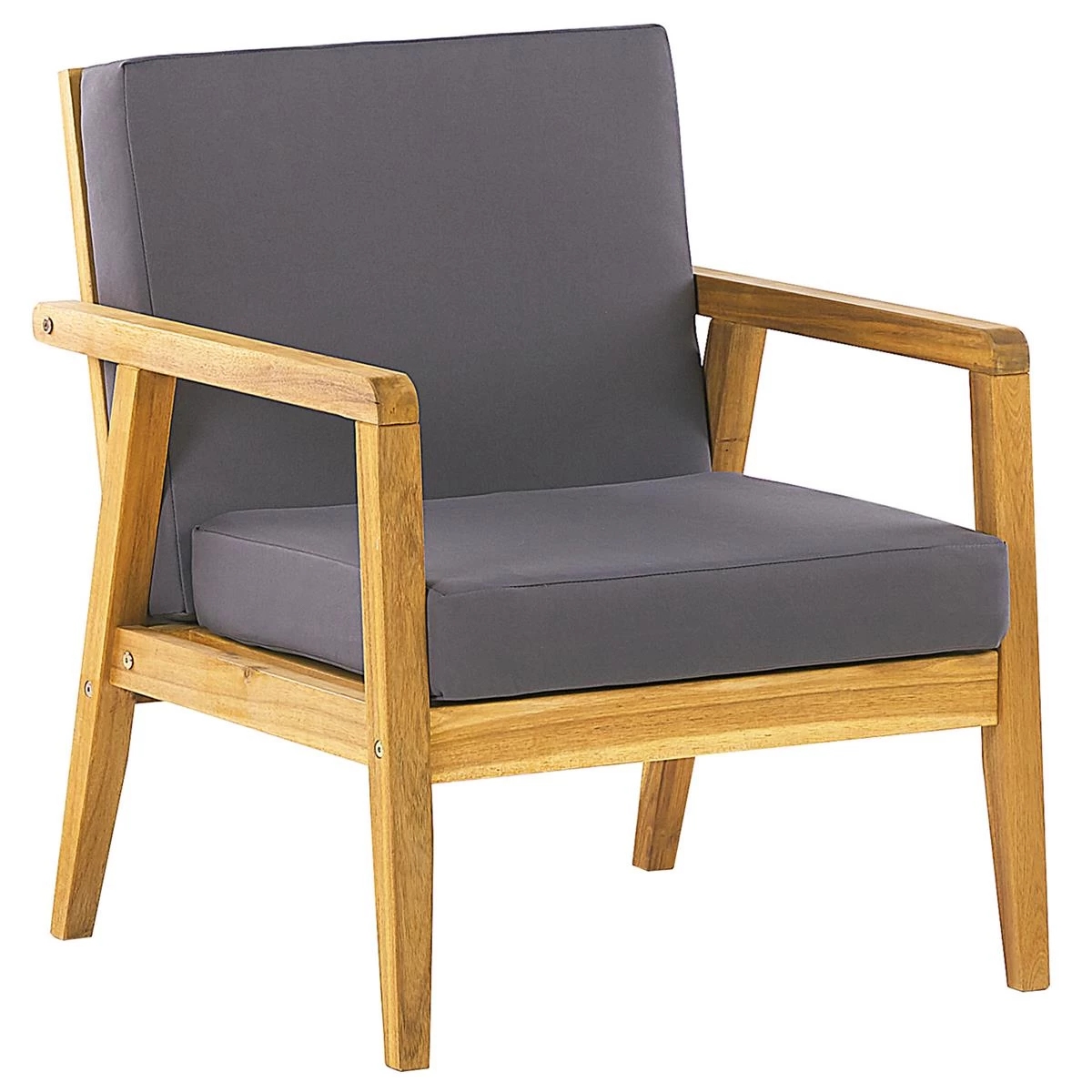 Beliani - PALLANO - Loungeset - Lichte Houtkleur - Acaciahout - Afbeelding 7