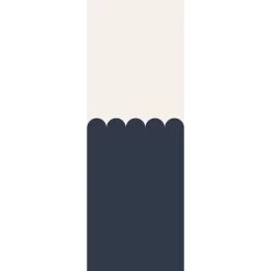 ESTAhome Fotobehang Lambrisering Donkerblauw - 100 X 279 Cm - 159236