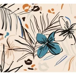 Sanders & Sanders Fotobehang Bloemmotief Beige - 3 X 2,7 M - 601180