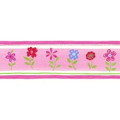 ESTAhome Behangrand Bloemen Roze - 17,06 Cm X 5 M - 177303