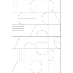 ESTAhome Fotobehang Art Deco Motief Wit En Zwart - 200 X 300 Cm - 1589