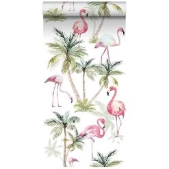 ESTAhome XXL Behang Flamingo's Roze - 50 X 900 Cm - 158844