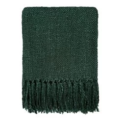 Malagoon Forest Green Solid Plaid 125 X 150 Cm