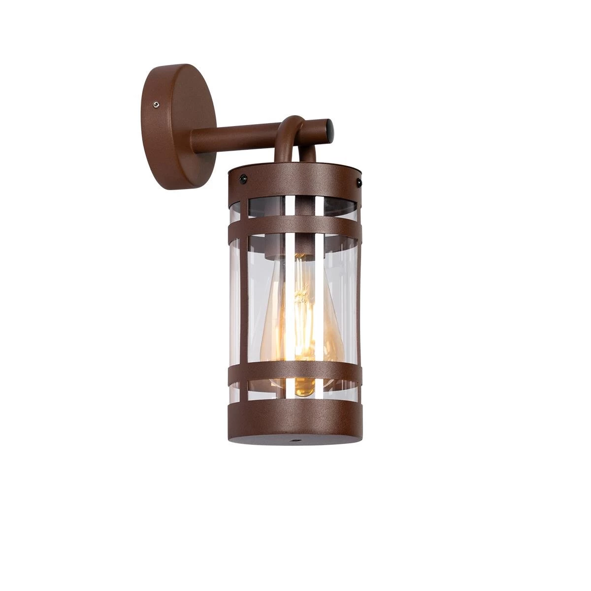 QAZQA Industriƫle Buiten Wandlamp Roestbruin IP44 - Ruben - Afbeelding 7