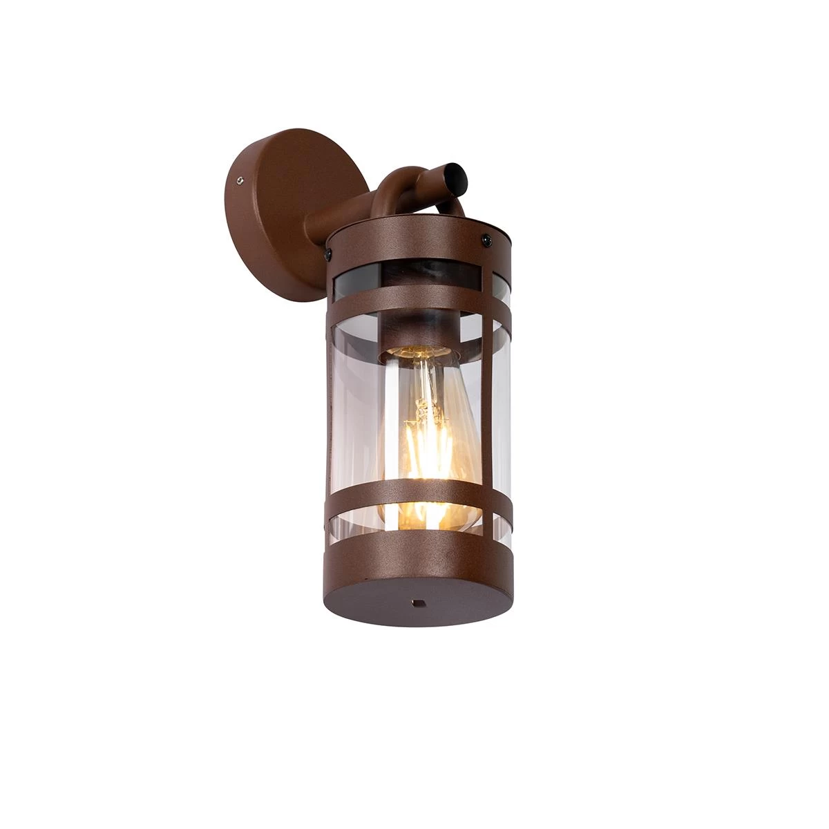 QAZQA Industriƫle Buiten Wandlamp Roestbruin IP44 - Ruben - Afbeelding 8