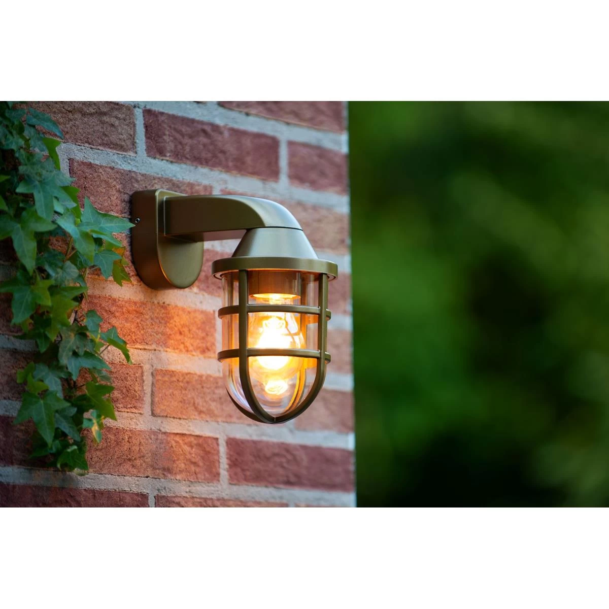 Lucide LEWIS - Wandlamp Buiten - 1xE27 - IP44 - Ma - Afbeelding 2