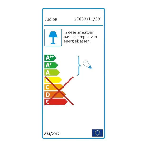 Lucide CLAIRE - Wandlamp Buiten - 1xE27 - IP54 - A - Afbeelding 9