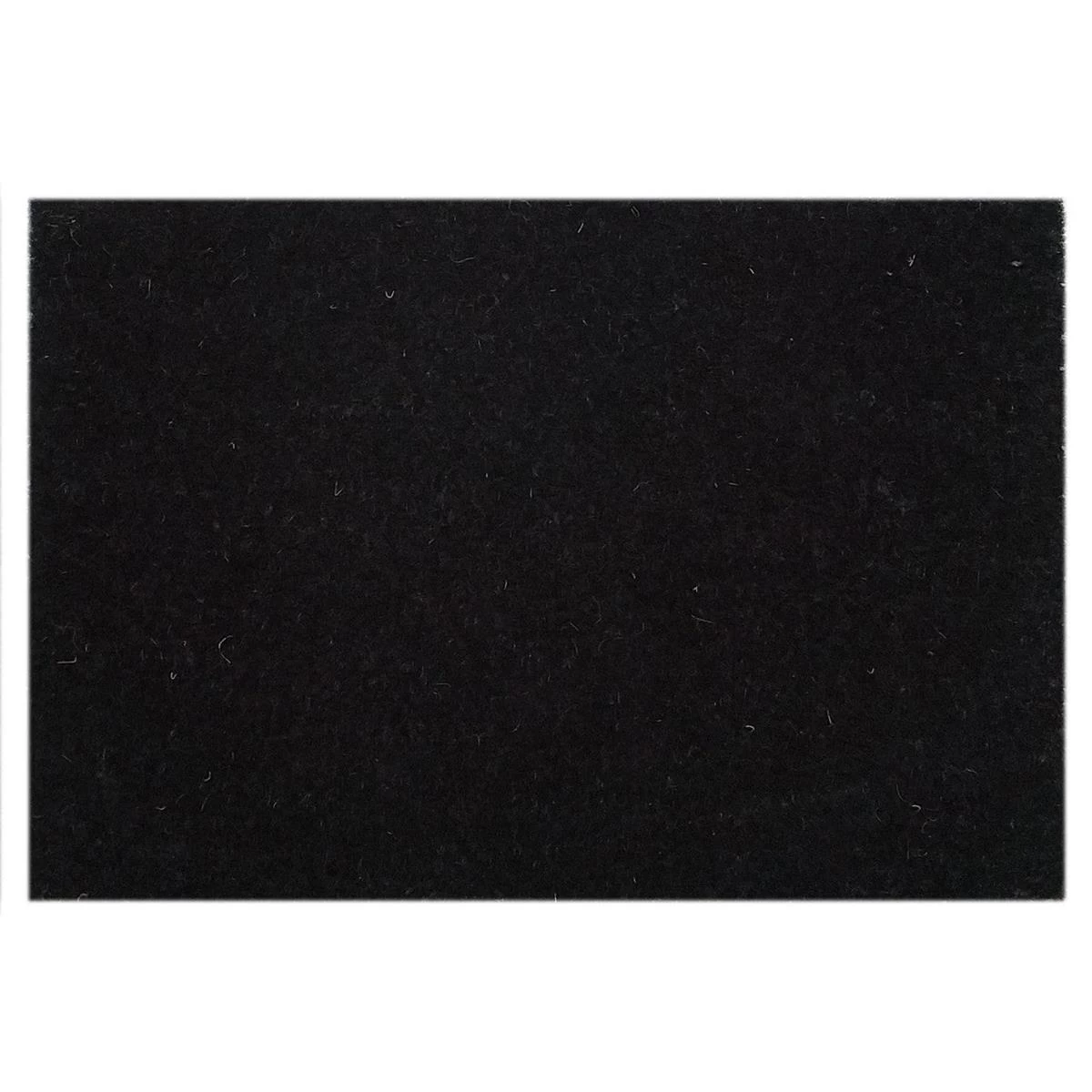 SVJ Deurmat Rechthoekig - 80 X 100 X 1 Cm - Kokos - Zwart