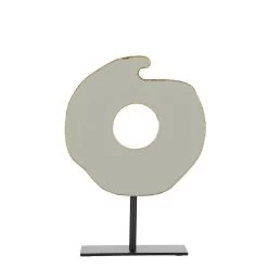 Mica Decorations Ornament Op Voet - L26 X B10 X H37 Cm - Lichtgrijs